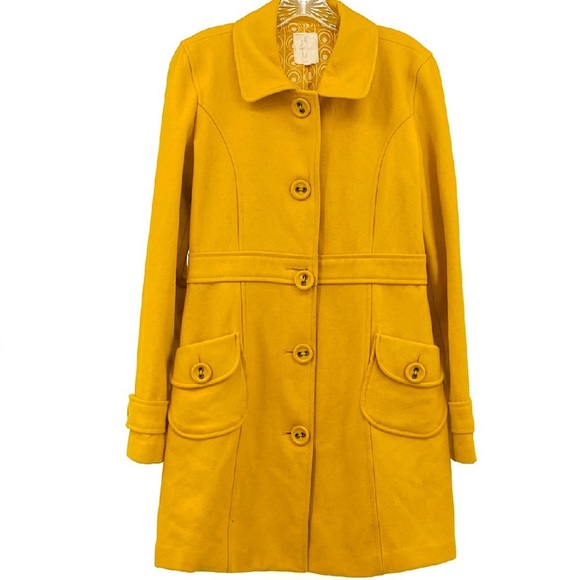Jackets & Blazers - Yellow Pea Coat